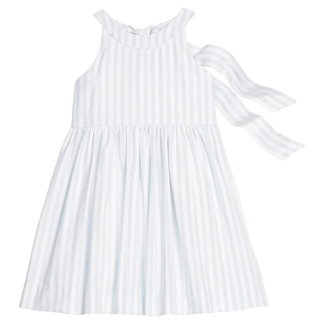 Bow Back Annie Dress - Savannah Stripe Girl Dress Little English 
