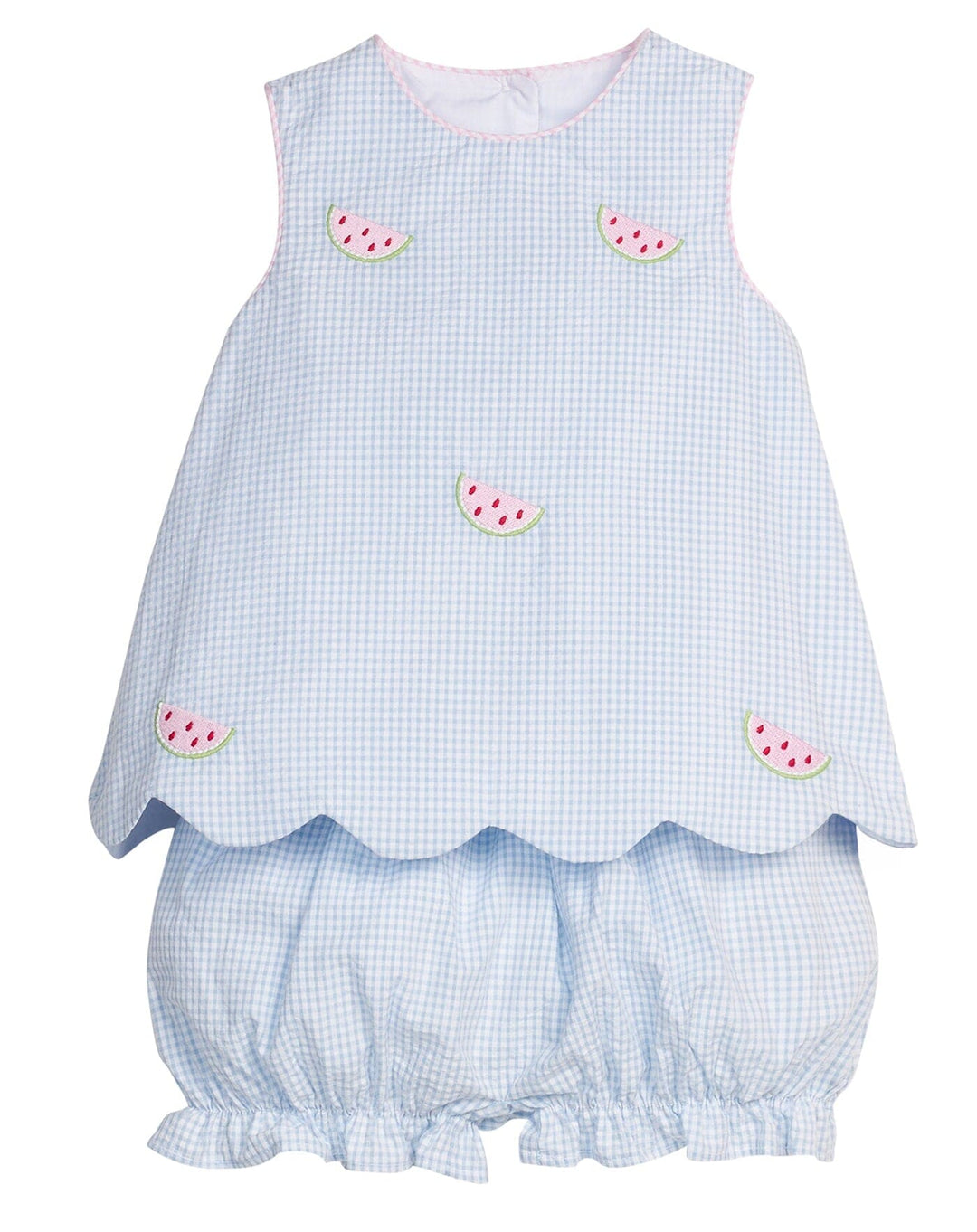 Bow Back Watermelon Bloomer Set Girl Bloomer Set Little English 