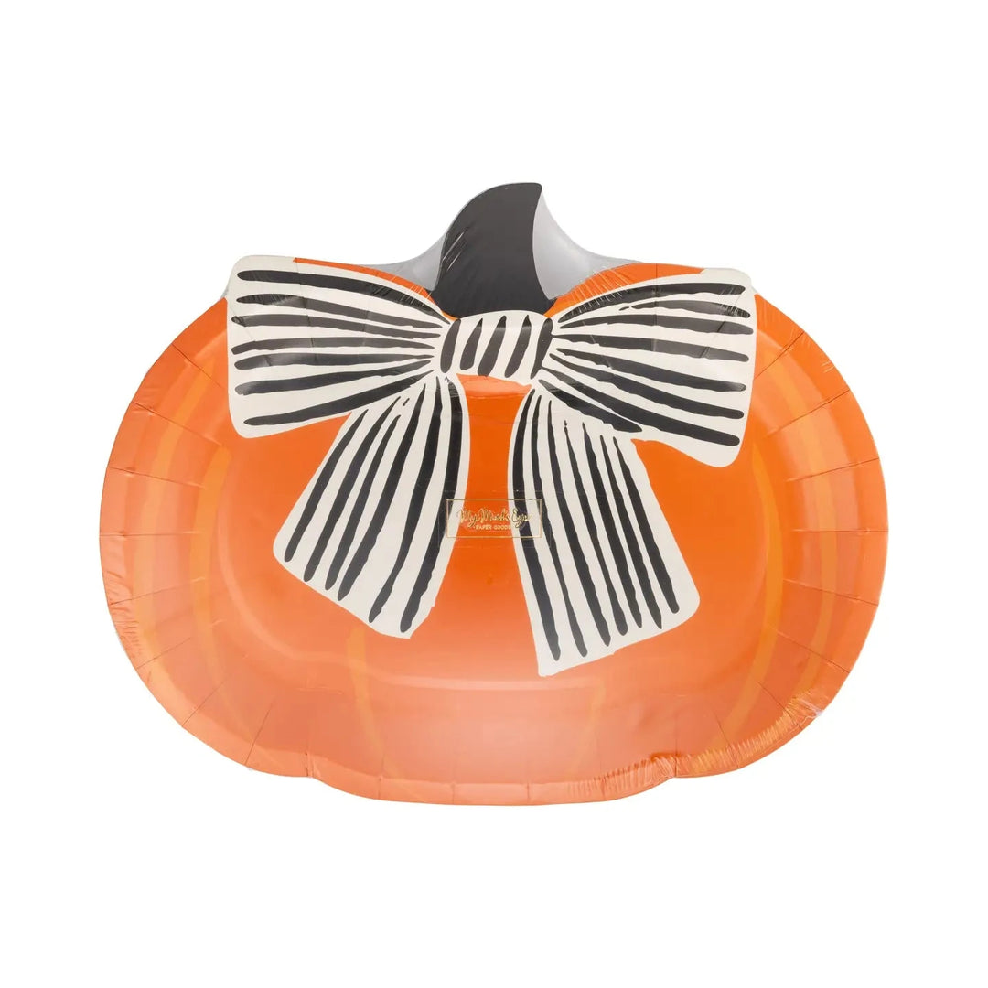 Bow Pumpkin Plates Paper Plates My Mind's Eye 