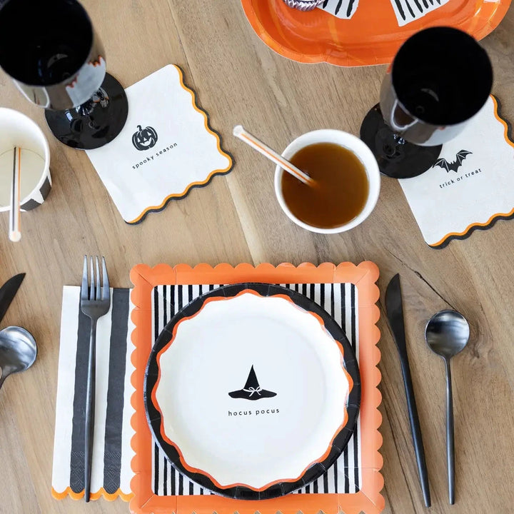 Bow Pumpkin Plates Paper Plates My Mind's Eye 