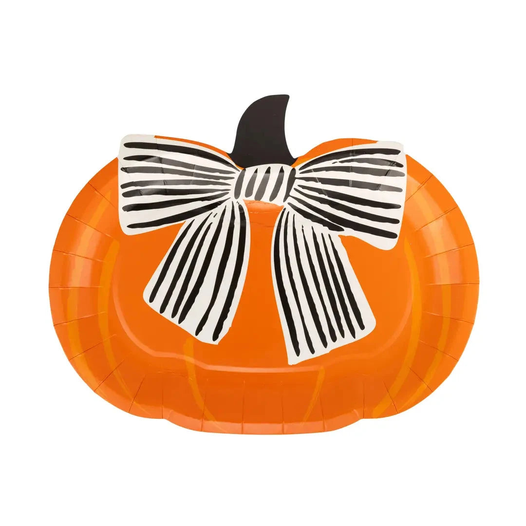 Bow Pumpkin Plates Paper Plates My Mind's Eye 
