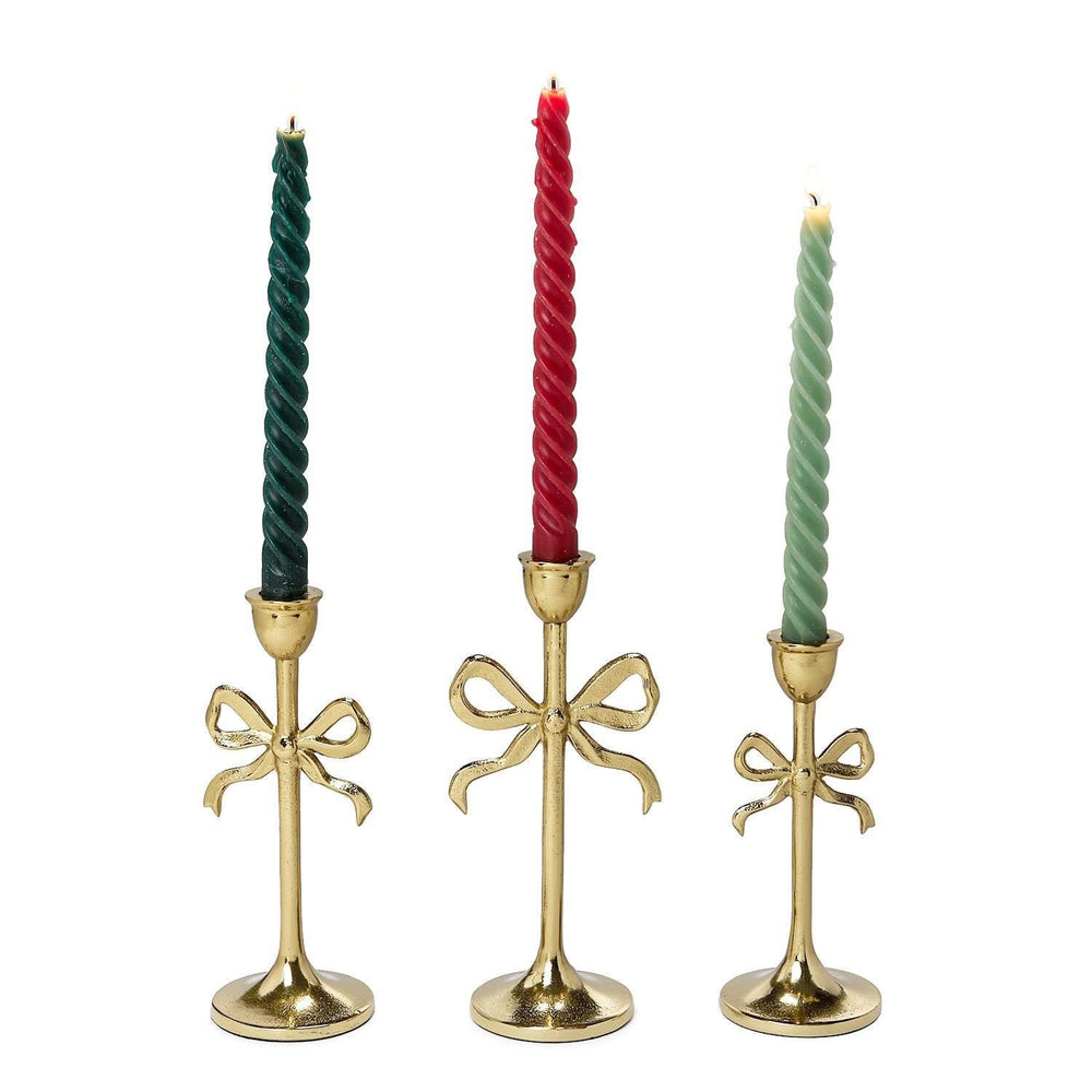 Bow Taper Candleholders Candle Holders Two's Company 