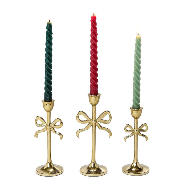 Bow Taper Candleholders Candle Holders Two's Company 
