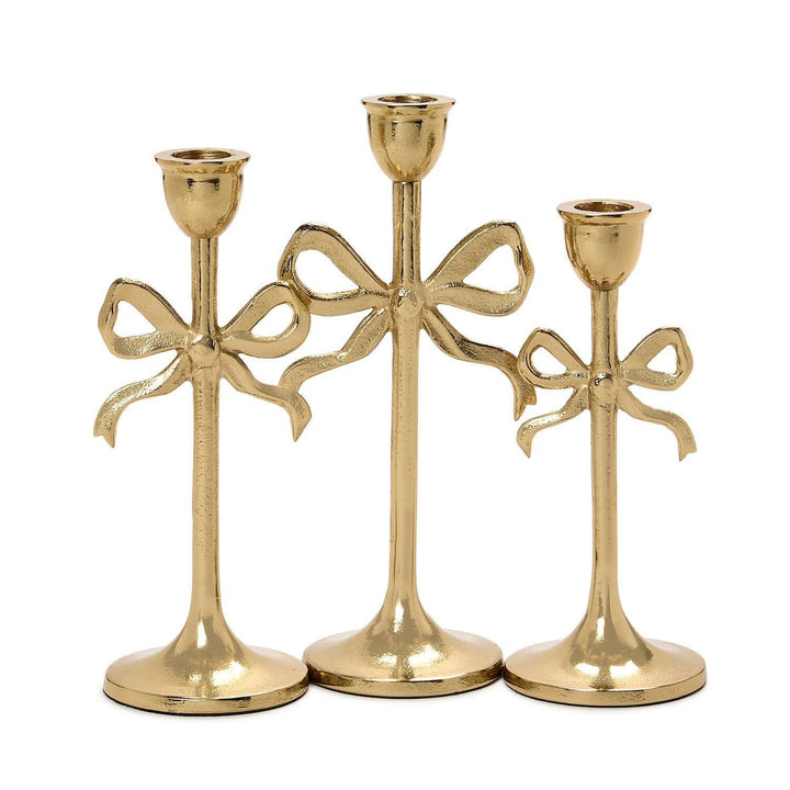 Bow Taper Candleholders Candle Holders Two's Company 