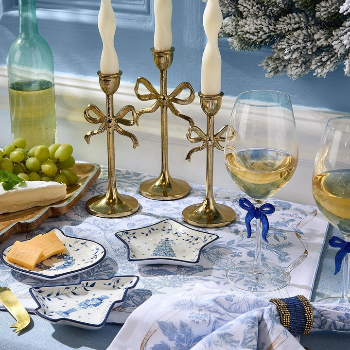 Bow Taper Candleholders Candle Holders Two's Company 
