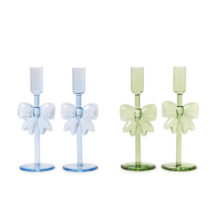 Bows Hand-Crafted Taper Candleholder Candle Holders Two's Company 