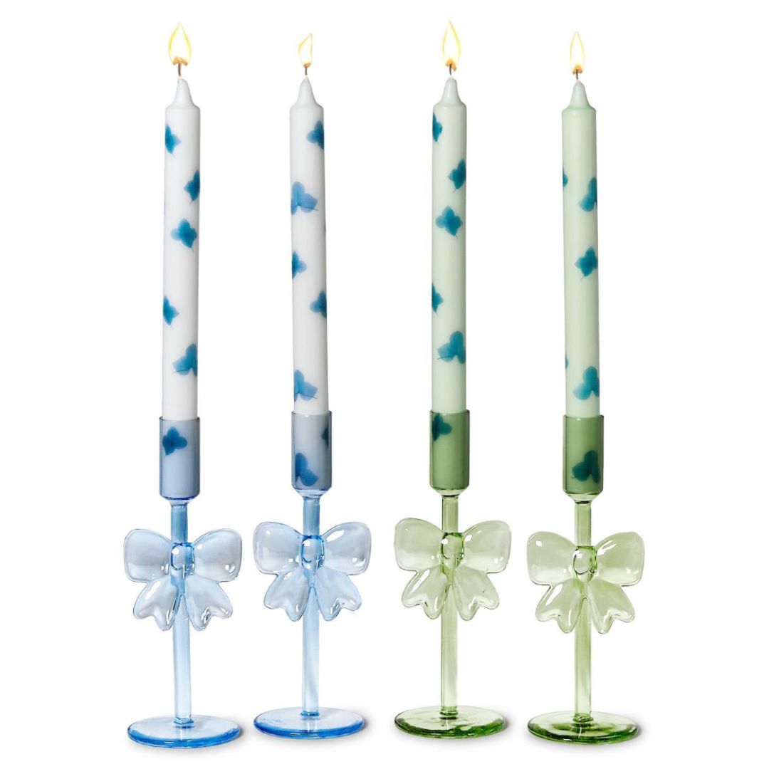 Bows Hand-Crafted Taper Candleholder Candle Holders Two's Company 