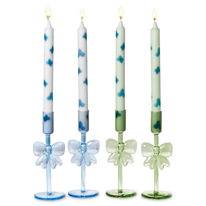 Bows Hand-Crafted Taper Candleholder Candle Holders Two's Company 