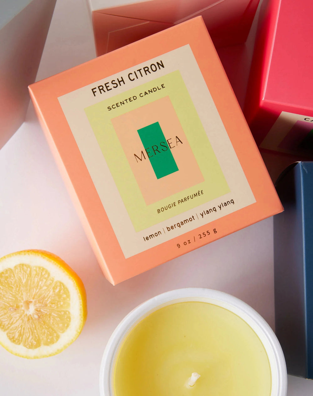 Boxed Candle - Fresh Citron Candle MerSea 