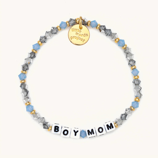 Boy Mom Bracelet - Blue Womens Bracelet Little Words Project 