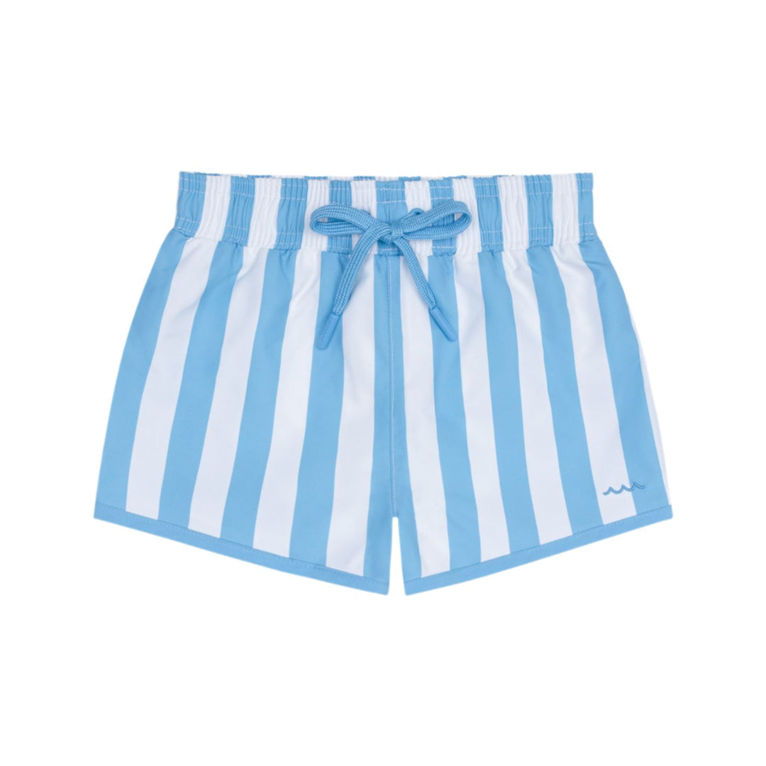 Boys Bay Stripe Boardie Boy Bathing Suit Minnow 