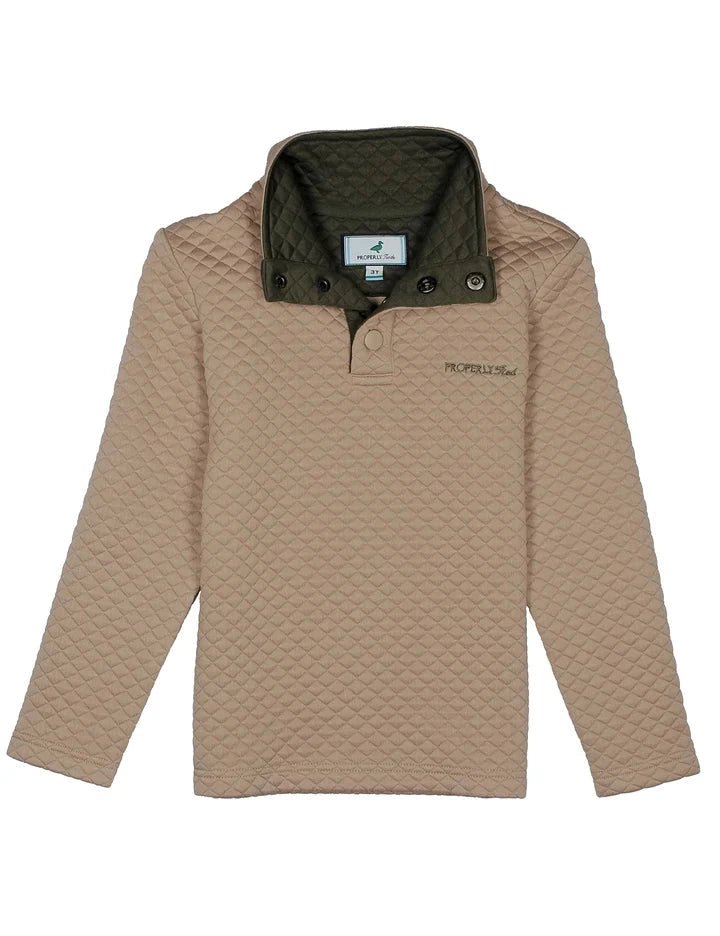Boys Club Pullover - Sand Boy Jacket Properly Tied 