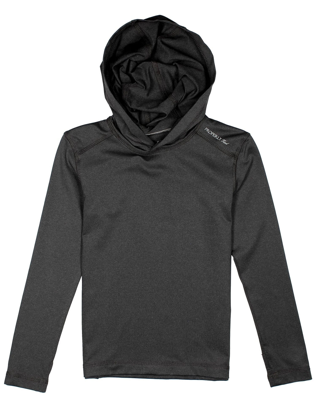 Boys Finn Hoodie -Graphite Boy Shirt Properly Tied 