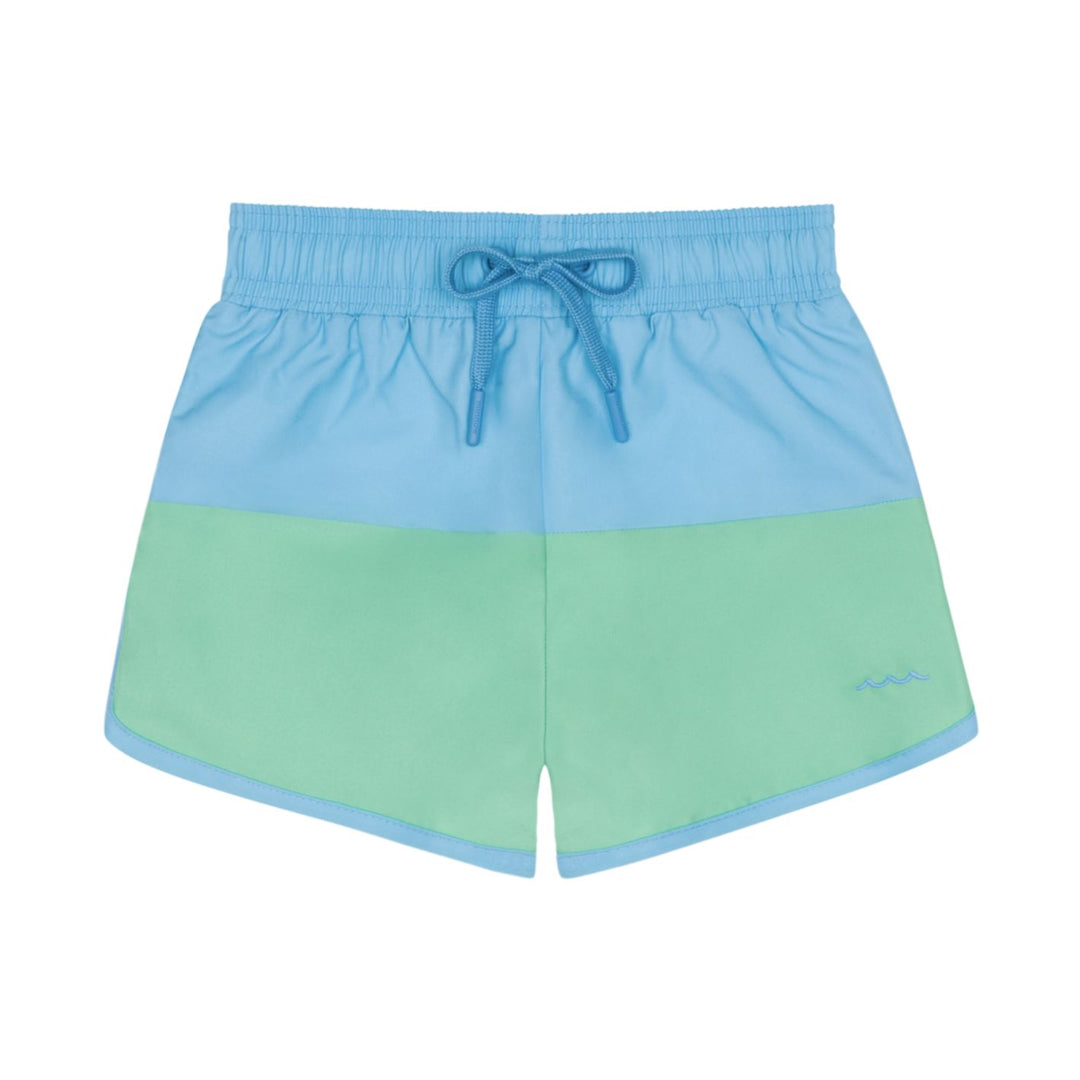 Boys Island Edge Colorblock Boardie Boy Bathing Suit Minnow 