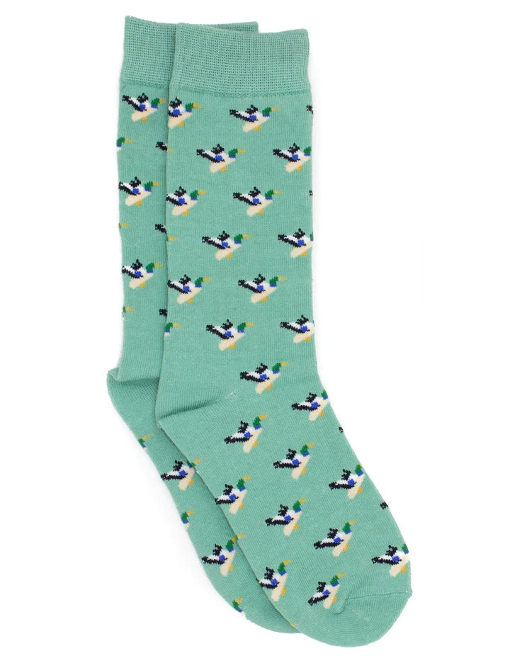 Boys Lucky Duck Socks - Breaking Water Boy Socks Properly Tied 