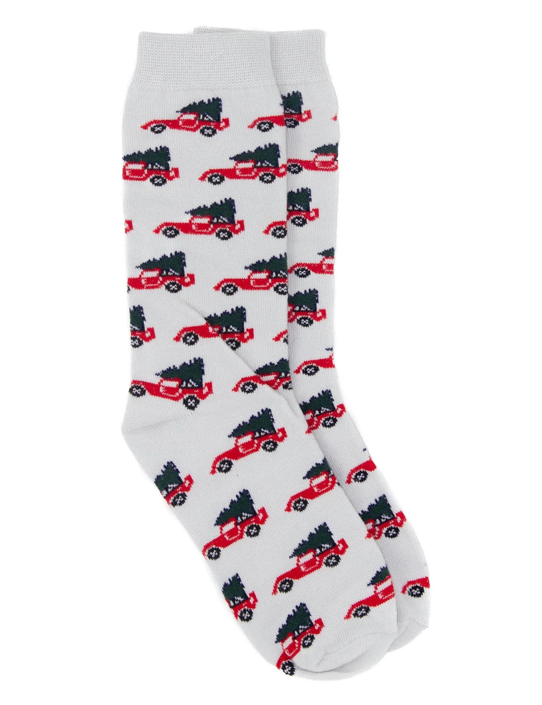 Boys Lucky Duck Socks - Christmas Truck Boy Socks Properly Tied 