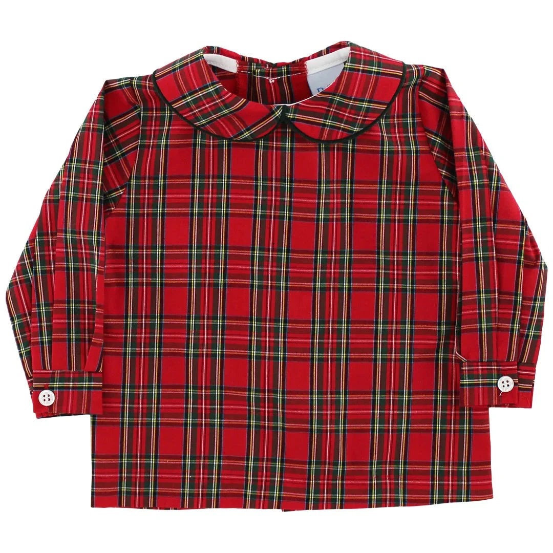 Boys Piped Shirt - Tartan Plaid Boy Shirt Bailey Boys 