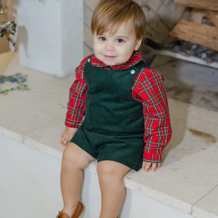 Boys Piped Shirt - Tartan Plaid Boy Shirt Bailey Boys 