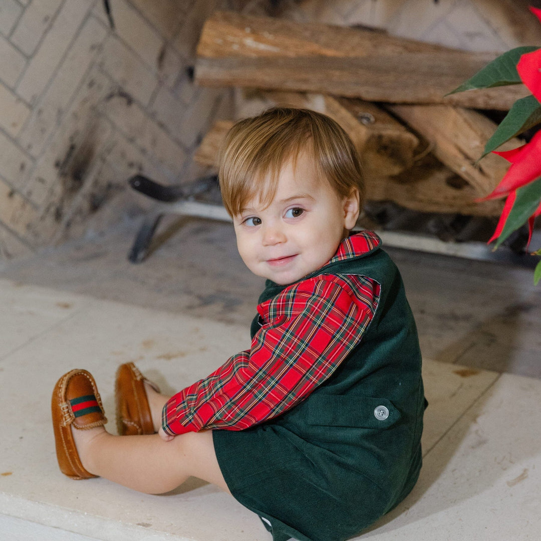 Boys Piped Shirt - Tartan Plaid Boy Shirt Bailey Boys 