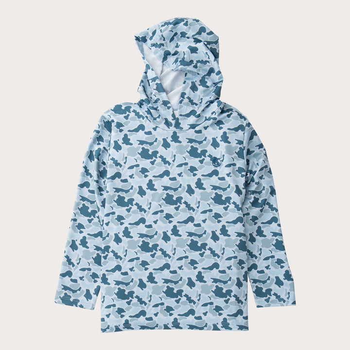 Boys' Pro Performance Hoodie T-shirt - Blues Breaking Point Camo Boy Shirt Prodoh 