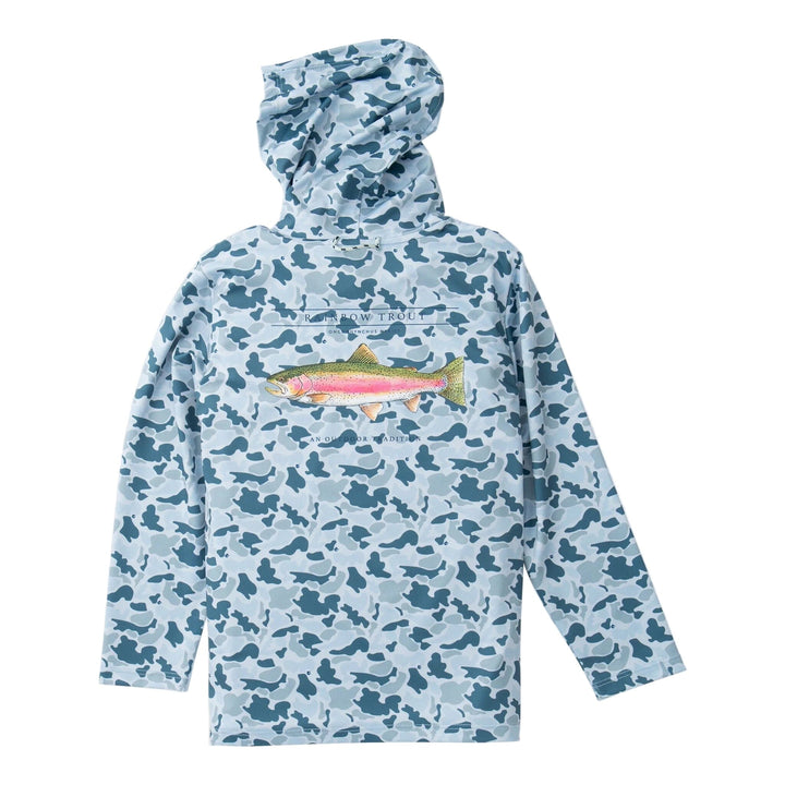 Boys' Pro Performance Hoodie T-shirt - Blues Breaking Point Camo Boy Shirt Prodoh 