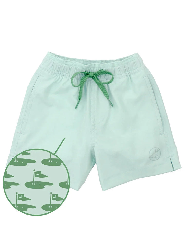 Boys Splash Swim Trunk - Birdie Boy Bathing Suit Properly Tied 