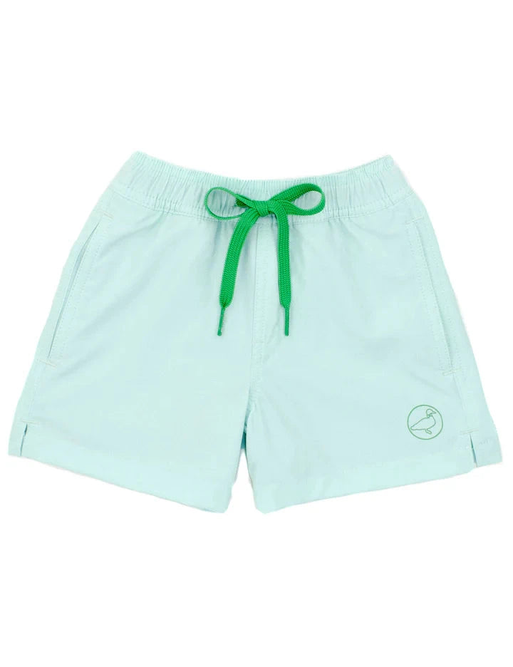 Boys Splash Swim Trunk Wave - Water Reactive Pattern Boy Bathing Suit Properly Tied 