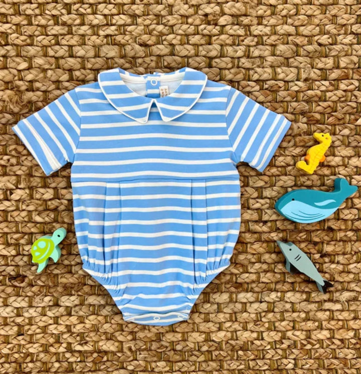 Bradford Bubble - Sarasota Sky Stripe Boy Bubble Beaufort Bonnet 