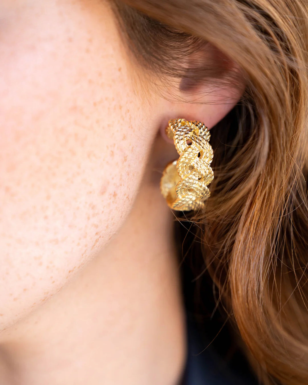 Braided Hoops Womens Earrings Susan Shaw 