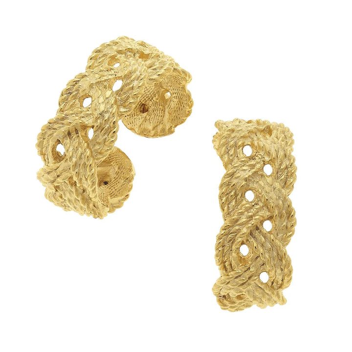 Braided Hoops Womens Earrings Susan Shaw 