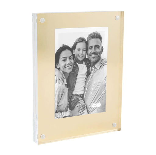 Brass Acrylic Picture Frames Picture Frames MudPie Large - 5x7 