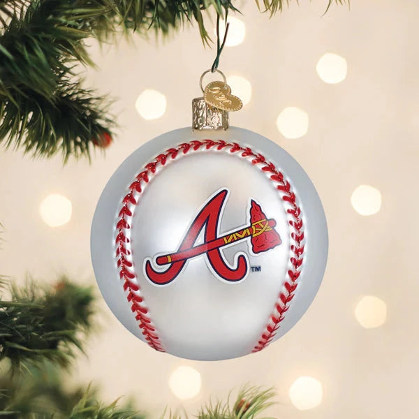 Braves Baseball Ornament Christmas Ornament Old World Christmas 