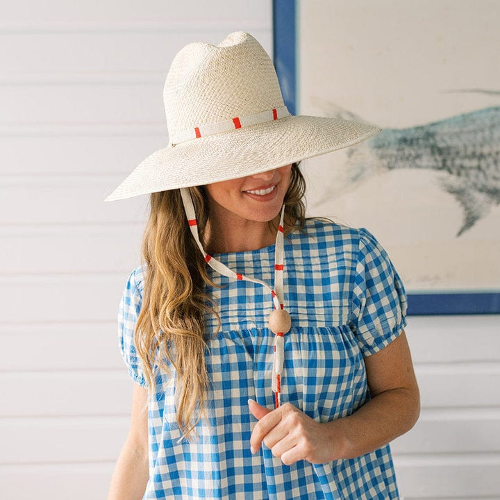 Breezy Pool Hat with Cherry Strap Sunhat Sunshine Tienda 