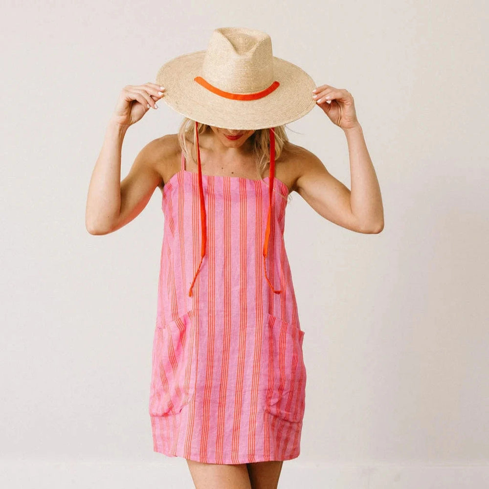Breezy Pool Hat with Cherry Strap Sunhat Sunshine Tienda 
