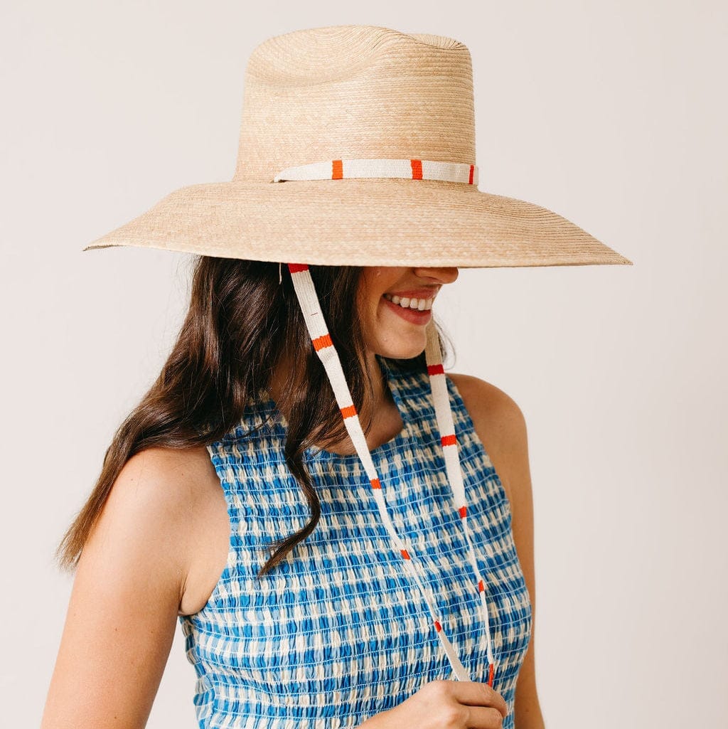 Breezy Pool Hat with Cherry Strap Sunhat Sunshine Tienda 