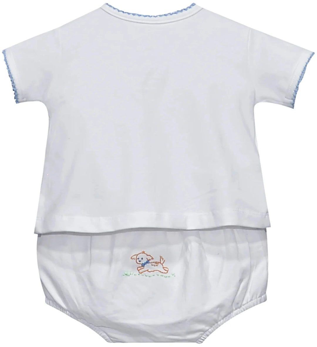 Brennen Knit Diaper Set - Blue Dogs Boy Diaper Set Remember Nguyen - Baby Sen 