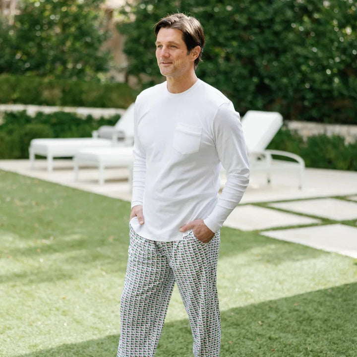 Brent Mens Hangout Pant - Christmas at the Club Mens Pajamas Lila & Hayes 