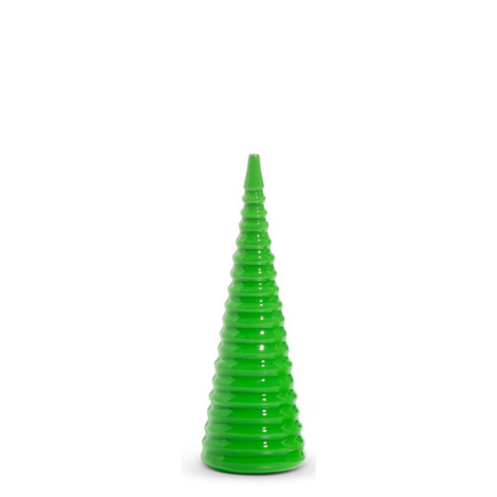 Bright Green Spiral Trees Christmas Decor RAZ Small 