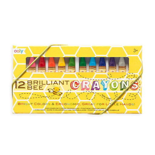 Brilliant Bee Crayons - 12 Pack Coloring Supplies Ooly 
