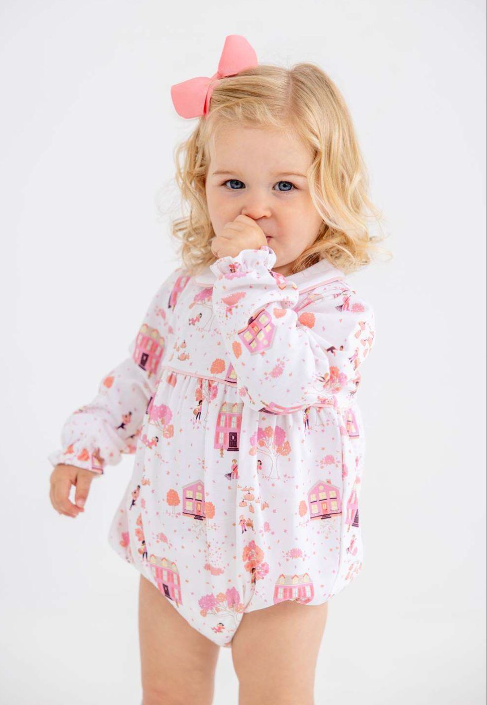 Britt Bubble - Long Sleeve - Fall on Fincastle Rd Girl Bubble Beaufort Bonnet 