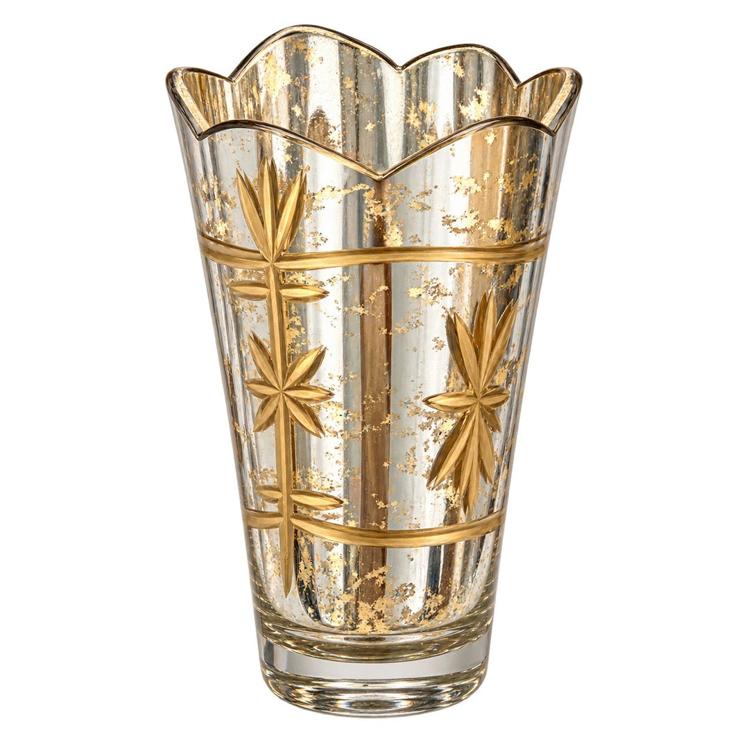 Bronze Relief Pattern Mercury Glass Votive Holder Home Decor Park Hill 