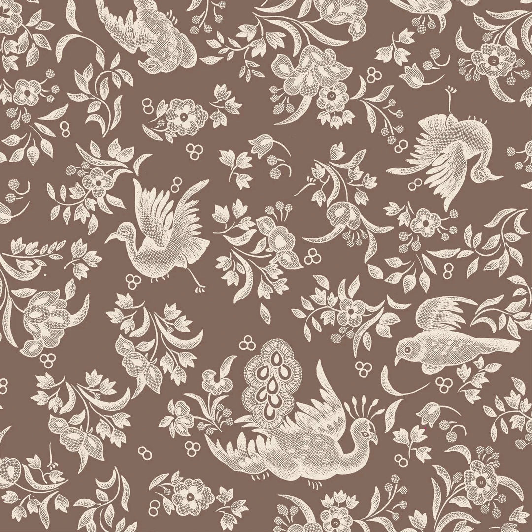 Brown Regal Peacock Cocktail Napkins Cocktail Napkins Hester and Cook 