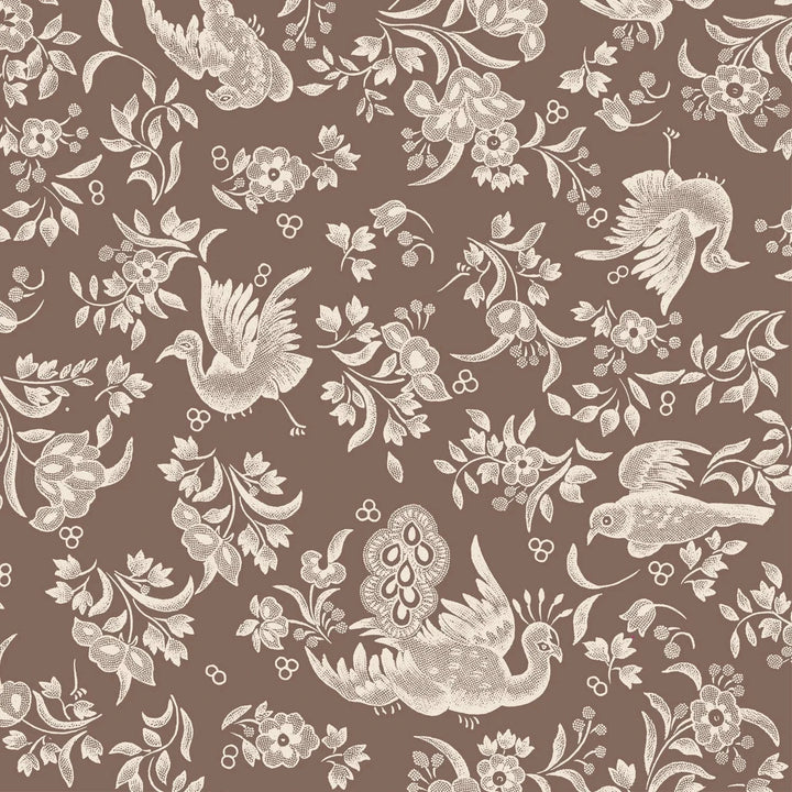 Brown Regal Peacock Cocktail Napkins Cocktail Napkins Hester and Cook 