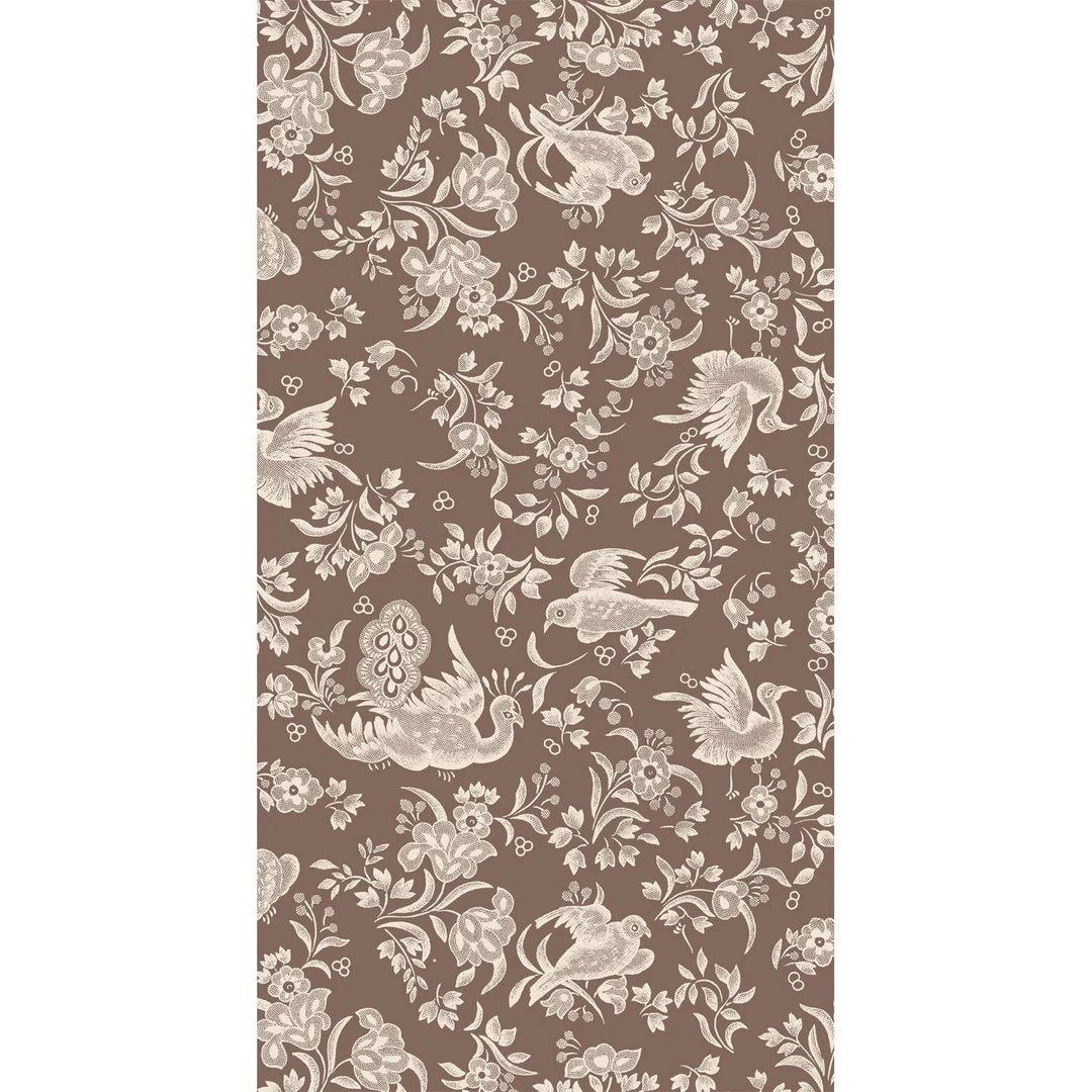 Brown Regal Peacock Guest Napkins Guest Towels Hester and Cook 