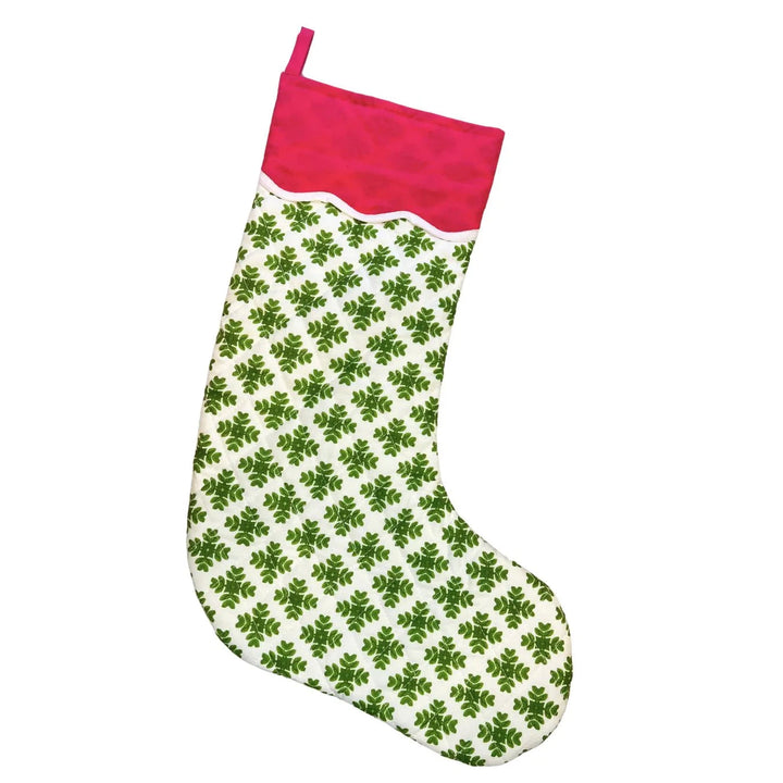 Brushstrokes Green Christmas Stocking Christmas Stocking Laura Park Design 
