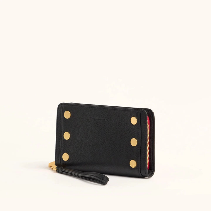 Bryant Leather Wallet - Black with Red Purse Hammitt 