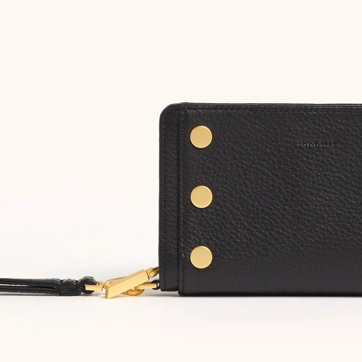 Bryant Leather Wallet - Black with Red Purse Hammitt 