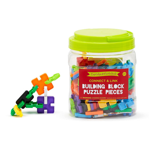 Bucketful Building Shapes Activity Toys Two's Company Puzzle Pieces 