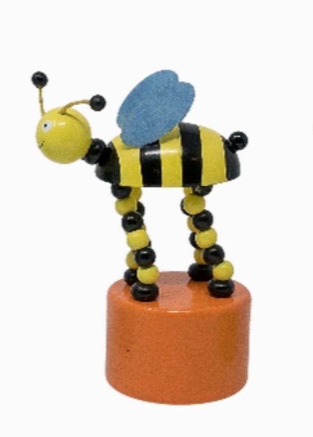 Bug Push Puppets Mini Toys Jack Rabbit Bumble Bee 