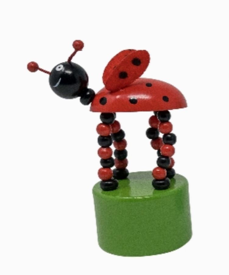 Bug Push Puppets Mini Toys Jack Rabbit Lady Bug 